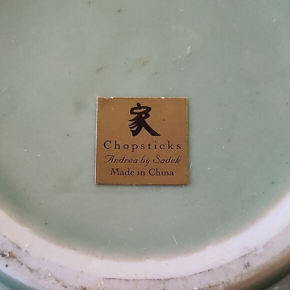 Andrea by Sadek Jade Green Ceramic Plate - Picture 2 of 6